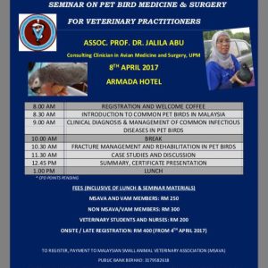 Seminar on Pet Bird Medicine and Surgery